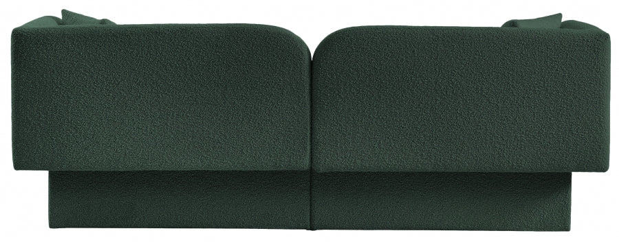 Marcel Green Boucle Fabric Sofa - 616Green-S - Vega Furniture