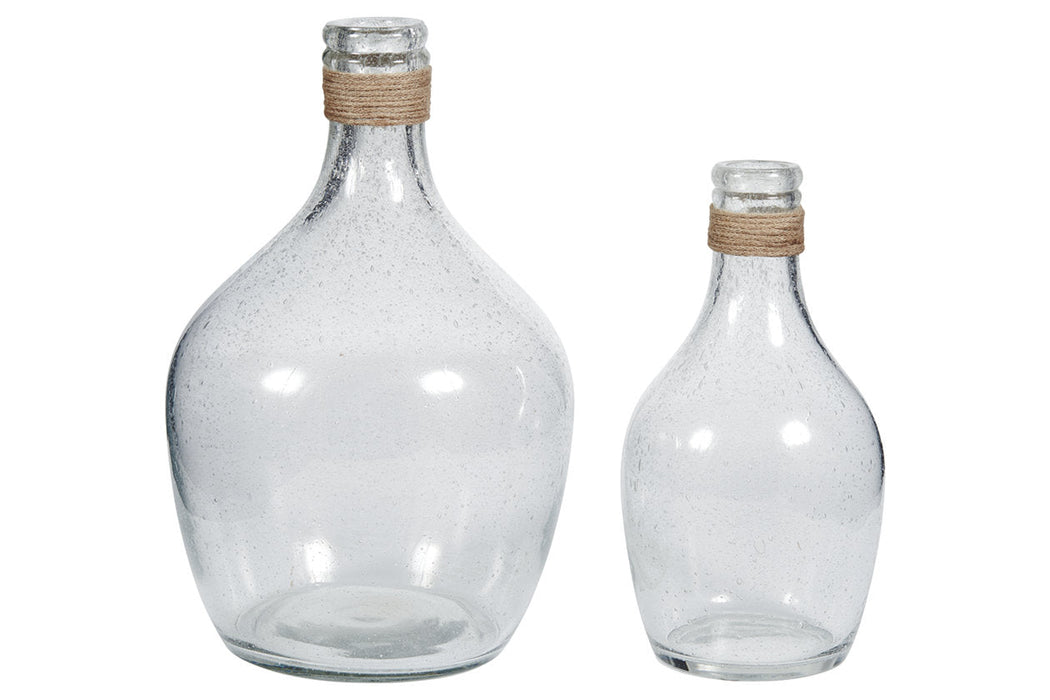 Marcin Clear Vase, Set of 2 - A2000246 - Vega Furniture