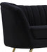 Margo Black Velvet Sofa - 622Black-S - Vega Furniture