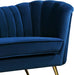 Margo Blue Velvet Chair - 622Navy-C - Vega Furniture