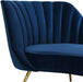 Margo Blue Velvet Chaise Lounge - 622Navy-Chaise - Vega Furniture