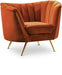 Margo Cognac Velvet Chair - 622Cognac-C - Vega Furniture