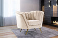 Margo Cream Velvet Chair - 622Cream-C - Vega Furniture