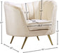 Margo Cream Velvet Chair - 622Cream-C - Vega Furniture