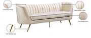 Margo Cream Velvet Sofa - 622Cream-S - Vega Furniture