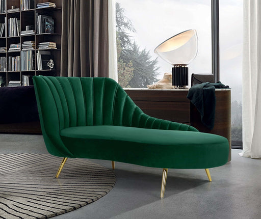 Margo Green Velvet Chaise Lounge - 622Green-Chaise - Vega Furniture