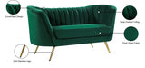 Margo Green Velvet Loveseat - 622Green-L - Vega Furniture