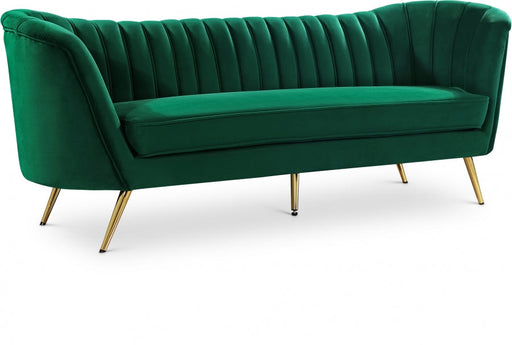 Margo Green Velvet Sofa - 622Green-S - Vega Furniture