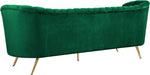 Margo Green Velvet Sofa - 622Green-S - Vega Furniture