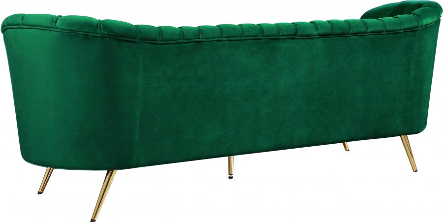 Margo Green Velvet Sofa - 622Green-S - Vega Furniture