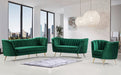 Margo Green Velvet Sofa - 622Green-S - Vega Furniture