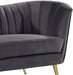 Margo Grey Velvet Chair - 622Grey-C - Vega Furniture