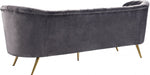 Margo Grey Velvet Sofa - 622Grey-S - Vega Furniture