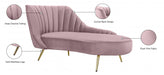 Margo Pink Velvet Chaise Lounge - 622Pink-Chaise - Vega Furniture