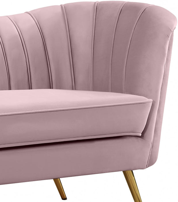 Margo Pink Velvet Loveseat - 622Pink-L - Vega Furniture