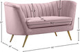 Margo Pink Velvet Loveseat - 622Pink-L - Vega Furniture