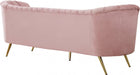 Margo Pink Velvet Sofa - 622Pink-S - Vega Furniture