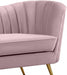 Margo Pink Velvet Sofa - 622Pink-S - Vega Furniture