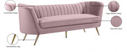 Margo Pink Velvet Sofa - 622Pink-S - Vega Furniture