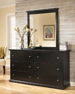Maribel Black Bedroom Mirror (Mirror Only) - B138-36 - Vega Furniture