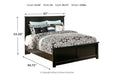 Maribel Black King Panel Bed - SET | B138-56 | B138-58 | B138-97 - Vega Furniture