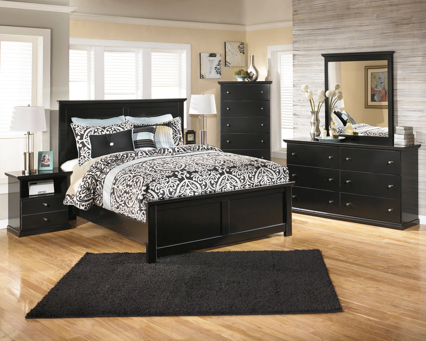 Maribel Black Panel Bedroom Set - SET | B138-56 | B138-58 | B138-97 | B138-31 | B138-36 | B138-91 | B138-46 - Vega Furniture