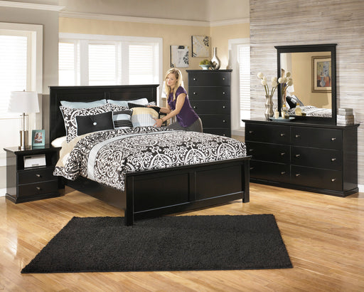 Maribel Black Panel Bedroom Set - SET | B138-56 | B138-58 | B138-97 | B138-31 | B138-36 | B138-91 | B138-46 - Vega Furniture