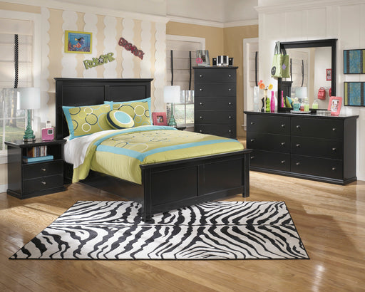 Maribel Black Panel Youth Bedroom Set - SET | B138-52 | B138-53 | B138-83 | B138-91 | B138-46 - Vega Furniture
