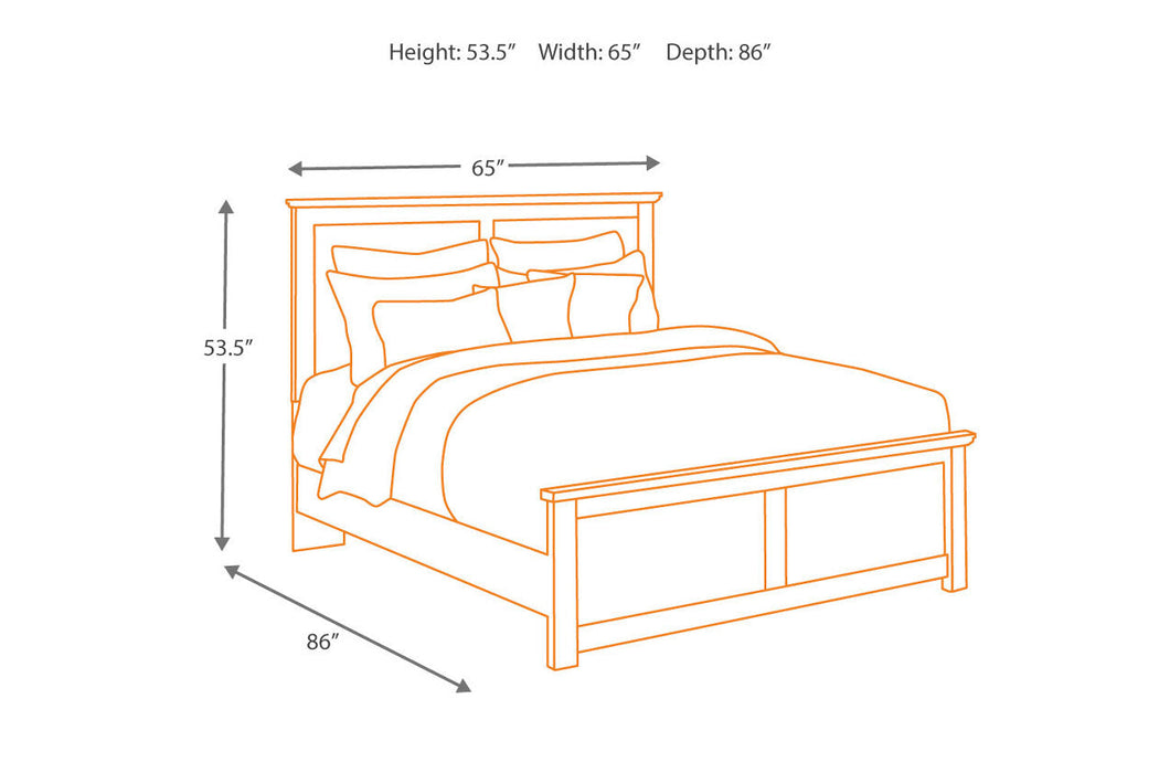 Maribel Black Queen Panel Bed - SET | B138-54 | B138-57 | B138-96 - Vega Furniture