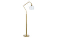 Marilee Antique Brass Finish Floor Lamp - L207151 - Vega Furniture