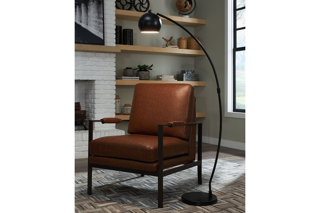 Marinel Black Floor Lamp - L206001 - Vega Furniture