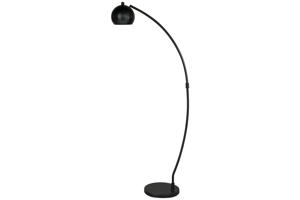 Marinel Black Floor Lamp - L206001 - Vega Furniture