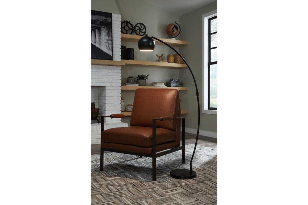 Marinel Black Floor Lamp - L206001 - Vega Furniture