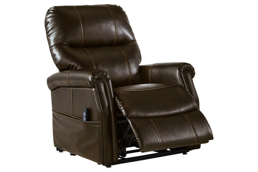 Markridge Chocolate Power Lift Recliner - 3500312 - Vega Furniture