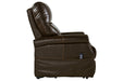 Markridge Chocolate Power Lift Recliner - 3500312 - Vega Furniture
