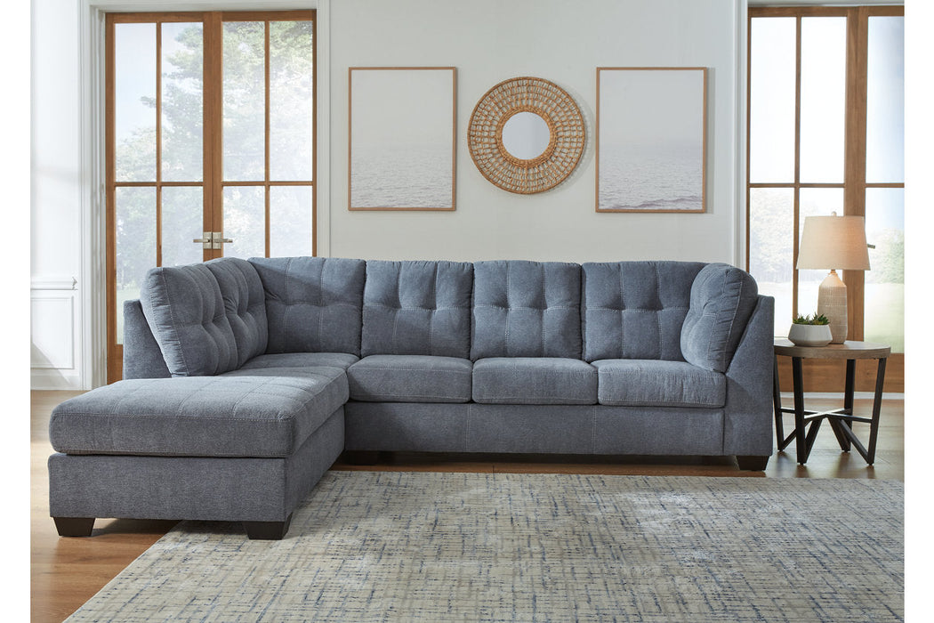 Marleton Denim 2-Piece Sectional with Chaise - 55303S1 - Vega Furniture