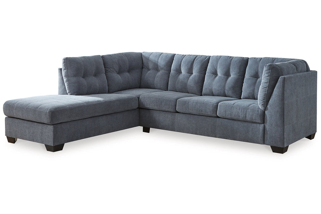 Marleton Denim 2-Piece Sleeper Sectional with Chaise - 55303S3 - Vega Furniture