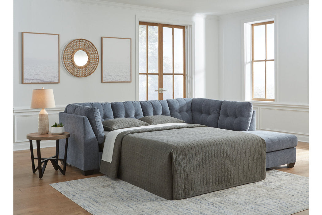 Marleton Denim 2-Piece Sleeper Sectional with Chaise - 55303S4 - Vega Furniture