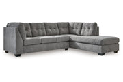 Marleton Gray 2-Piece Sectional with Chaise - 55305S2 - Vega Furniture