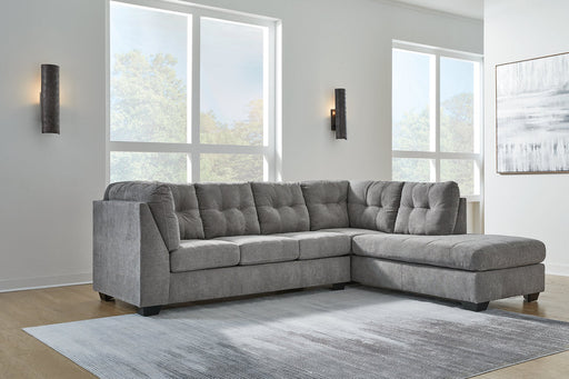 Marleton Gray 2-Piece Sectional with Chaise - 55305S2 - Vega Furniture