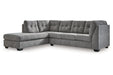 Marleton Gray 2-Piece Sleeper Sectional with Chaise - 55305S3 - Vega Furniture