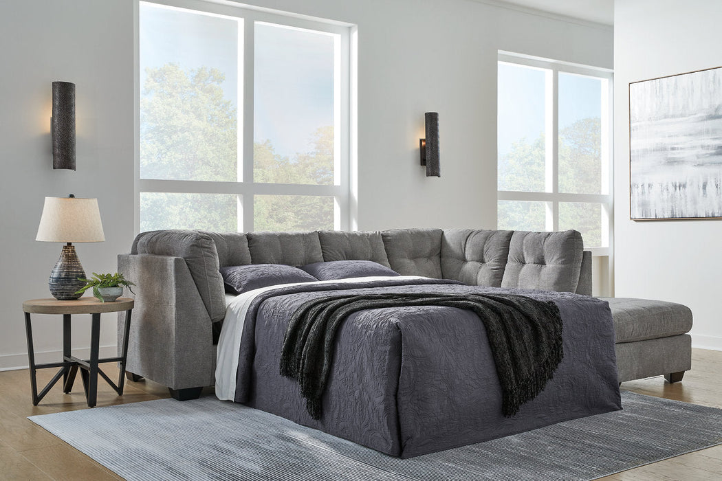 Marleton Gray 2-Piece Sleeper Sectional with Chaise - 55305S4 - Vega Furniture