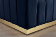 Marlon Blue Velvet Chair - 603Navy-C - Vega Furniture