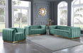 Marlon Green Velvet Loveseat - 603Mint-L - Vega Furniture