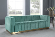 Marlon Green Velvet Sofa - 603Mint-S - Vega Furniture