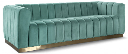 Marlon Green Velvet Sofa - 603Mint-S - Vega Furniture