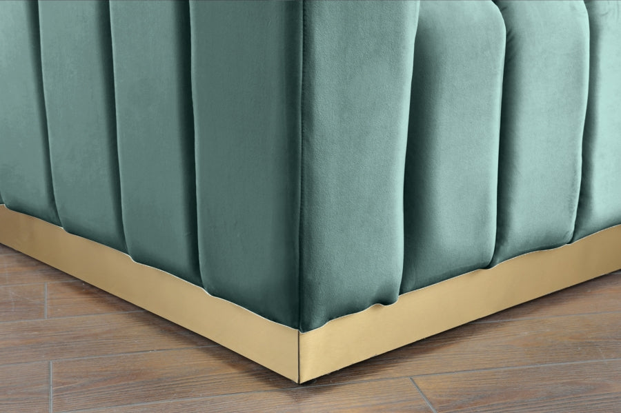 Marlon Green Velvet Sofa - 603Mint-S - Vega Furniture