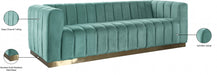 Marlon Green Velvet Sofa - 603Mint-S - Vega Furniture