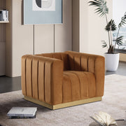 Marlon Saddle Marlon Velvet Chair - 603Saddle-C - Vega Furniture