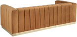 Marlon Saddle Marlon Velvet Sofa - 603Saddle-S - Vega Furniture